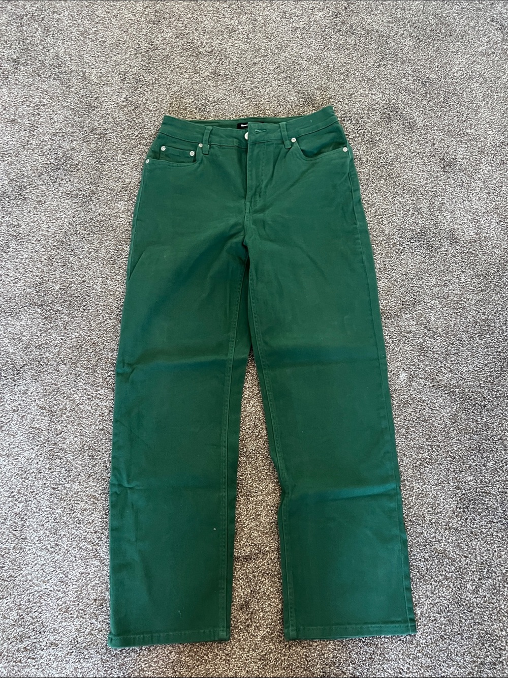 Bluenotes Dark Green Straight Leg Jeans